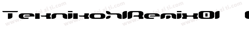 TeknikohlRemix01  Oblique字体转换